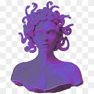 Ftestickers Sculpture Vaporwave Aesthetic Holographic - Vaporwave Aesthetic, HD Png Download