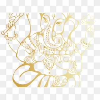 Eye Clipart Ganpati - Lord Ganesha Drawing Big, HD Png Download