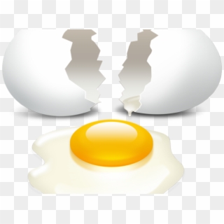 Fried Egg Clipart Egg Crack - Broken Egg, HD Png Download
