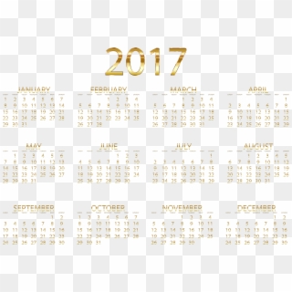 2017 Calendar Png - Calligraphy, Transparent Png