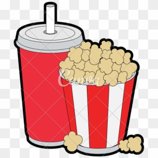Image Freeuse Library And Png For Free Download On - Popcorn And Soda Png, Transparent Png
