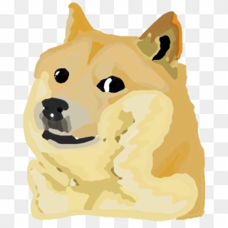 Shiba Inu Dog Like Mammal Dog Yellow Mammal Nose Head - Doge Meme Cartoon, HD Png Download