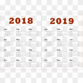 Free Png Download 2018 2019 Calendar S Png Images Background - Calendar, Transparent Png