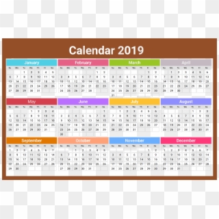2019 Calendar India With Holidays, HD Png Download