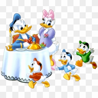 Donald Duck Family - Donald And Daisy Png, Transparent Png