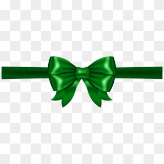 Clipart Bow Green - Green Bow Transparent Background, HD Png Download