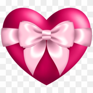 Free Png Heart With Bow Png - Heart With Bow, Transparent Png
