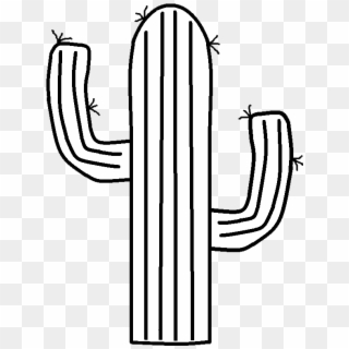 Cactus Png Free Download - Mexican Cactus Clipart Black And White, Transparent Png