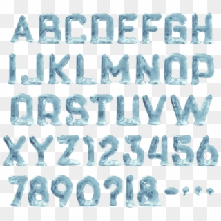 Ice Ice Baby Font - Ice Font Png, Transparent Png