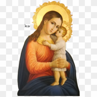 Baby Jesus Png Image With Transparent Background - Icon Of Mary And Baby Jesus, Png Download