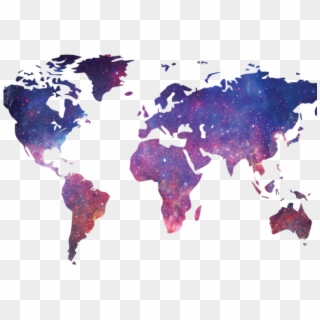 Galaxy Png Transparent Images - World Map Transparent Free, Png Download