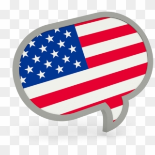 American Us Flag Save Icon Format - Usa Language Flag Icon, HD Png Download