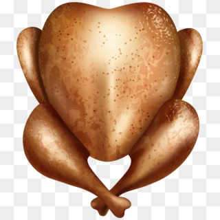 Roast Chicken Png Clip Art - Heart, Transparent Png