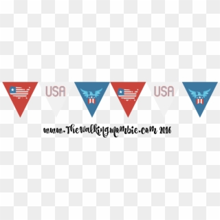 Free 4th Of July Clipart-usa Flag Bunting Www - Poster, HD Png Download