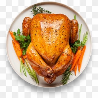 709 X 758 9 - Roasted Chicken From Top, HD Png Download