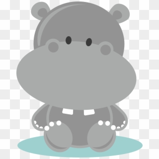 Hipopotamo Baby Png - Baby Hippo Clipart, Transparent Png
