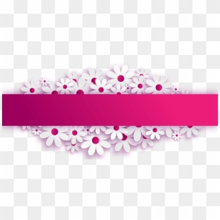 Pink Flower Powerpoint Template, HD Png Download