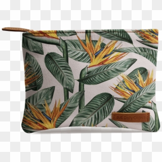Dailyobjects Bird Of Paradise Leaves Regular Stash - Cushion, HD Png Download