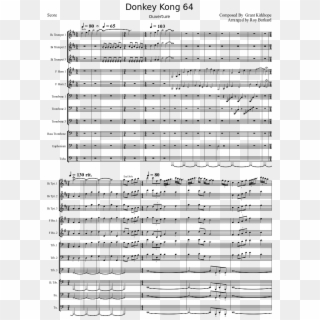 Donkey Kong 64 Sheet Music Composed By Composed By - Sheet Music, HD Png Download