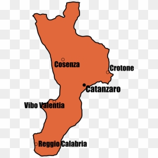 Calabria Italy Calabria Map - Map, HD Png Download