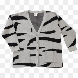 Beau Loves Loose Knit Cardigan Tiger Stripe - Cardigan, HD Png Download ...