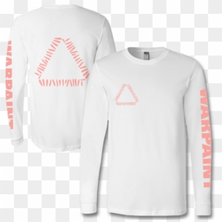 Official Warpaint Triangle Logo Long Sleeve T-shirt - Official Paint Shirt, HD Png Download