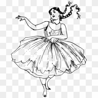This Free Icons Png Design Of Dancing Lady - Dancing Lady For Drawing, Transparent Png