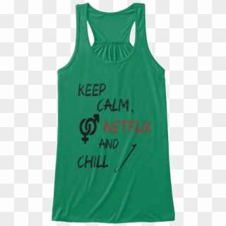 Unisex Keep Calm, Netflix And Chill - Active Tank, HD Png Download