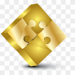 Online Free Creator - Gold Puzzle Piece Png, Transparent Png