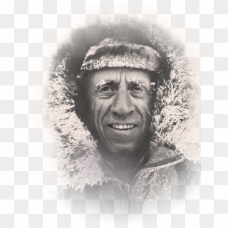Picture Of Fred Bear In A Large, Winter Coat - Monochrome, HD Png Download