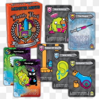 What's In The Box - Monster Misfits Chaos Cards, HD Png Download