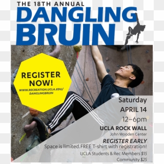 The Dangling Bruin Is A Points-based, Climbing Competition - Flyer, HD Png Download