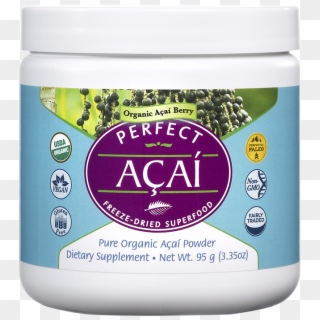 95 Grams Of Pure Organic Acai In A Scoopable Jar - Cosmetics, HD Png Download