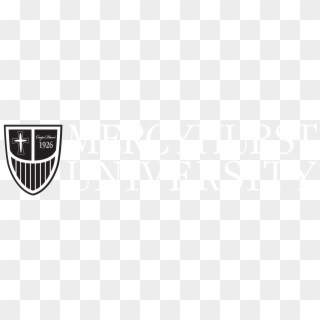 University Horizontal Logo Black-reverse - Mercyhurst University, HD Png Download