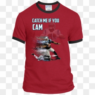 Cam Newton Panthers Custom Designed Fan Ringer Tee - Active Shirt, HD Png Download