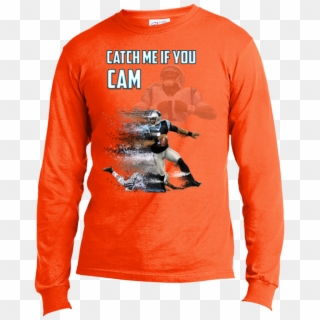 Cam Newton Panthers Custom Designed Fan Long Sleeve - Long-sleeved T-shirt, HD Png Download