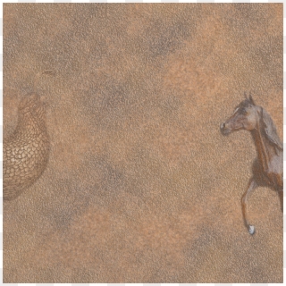 Quail And Horse In Bronze Background - Sand, HD Png Download
