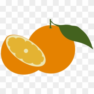 Naranja Animada Png - Dibujo De Una Naranja A Color, Transparent Png