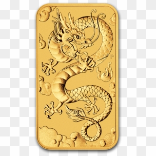 Buy 2019 Australia 1 Oz Gold Dragon Bu Coin Online - 1 Oz 2019 Perth Mint Dragon Gold Rectangular Coin, HD Png Download