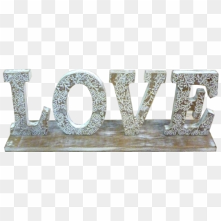 Rustic Wooden Love Sign - Trophy, HD Png Download