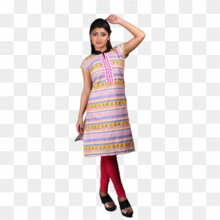 Casual Wear Cotton Kurti - Tights, HD Png Download