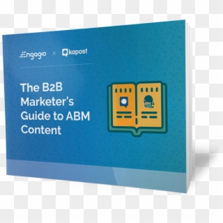 Abm Content Engagio Kapost Ebook - Graphic Design, HD Png Download