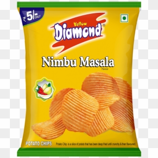 Yellow Diamond Potato Chips, HD Png Download