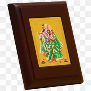 Table Radha Krishanji Green Meenakari - Picture Frame, HD Png Download
