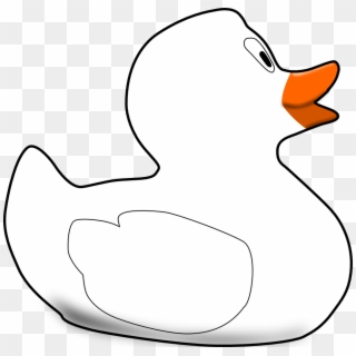 Duck Black White Line Art 999px 93 - Duck, HD Png Download