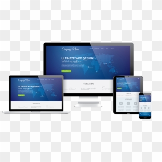 Website Design Device Template, HD Png Download