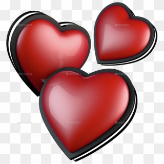 Png Image With Transparent Background - 3d Red Heart Transparent Background Png, Png Download