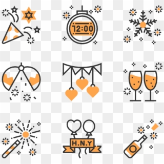 Happy New Year Vector Icons, Vector Free, Happy New, HD Png Download