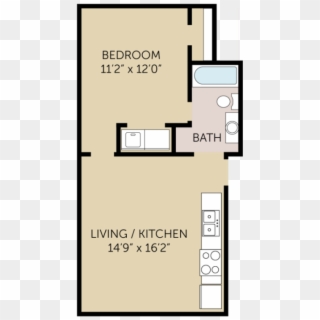 Bedroom Apartment Building At - Floor Plan, HD Png Download