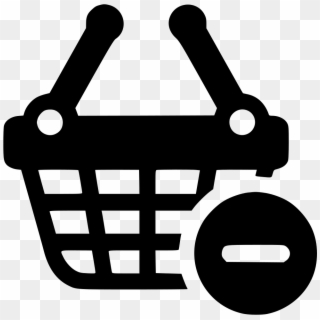 Basket Shopping Minus Delete Shopping Empty Comments - Buy Basket Clipart, HD Png Download
